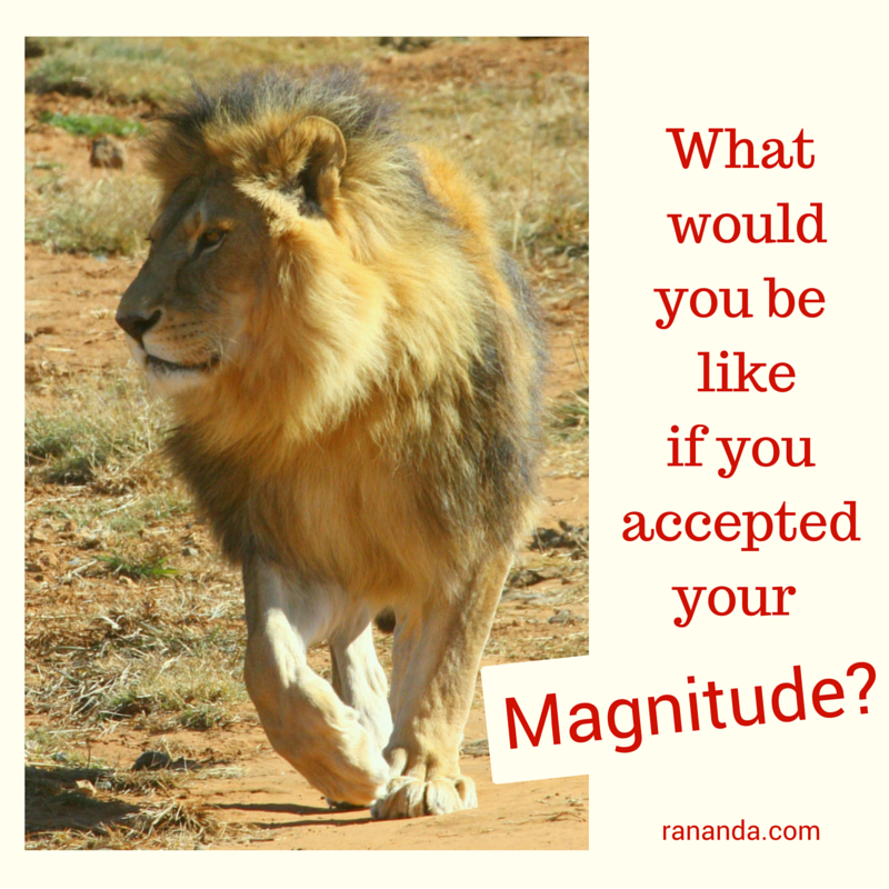 quote 3 What would you be like if you accepted your magnitude