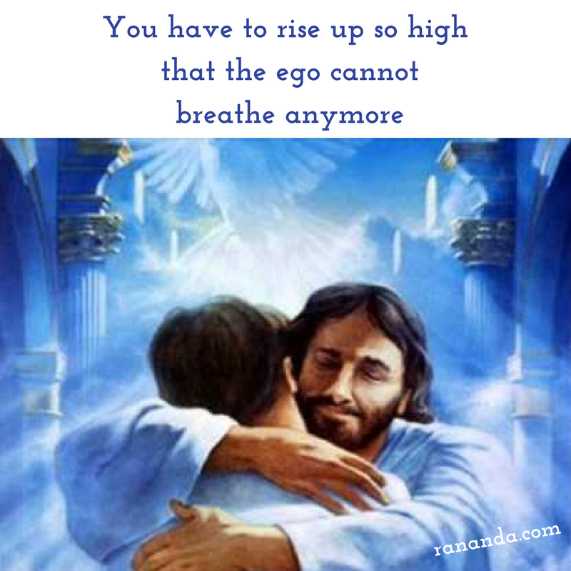 Quote 41 You have to rise up so high that the ego cannot breathe anymore